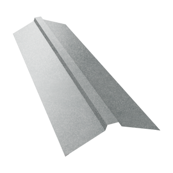 картинка Планка конька прямоугольного 115х30х115 0,45 Zn (2м) Центр Кровли