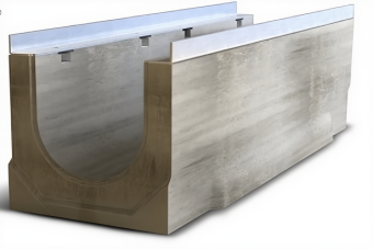 фото Лоток водоотводный бетонный Aquastok Optima 200 № 15 (Н-380/385) (2220115) Центр Кровли картинка Лоток водоотводный бетонный Aquastok Optima 200 № 15 (Н-380/385) (2220115) Центр Кровли