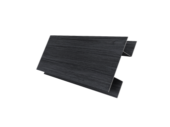 картинка Планка H-образная БХ new 0,45 Print Premium Grey Wood TwinColor (3м) Центр Кровли