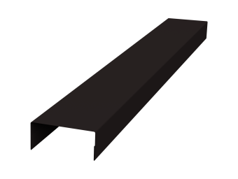 картинка Крышка 30х20 жалюзи Texas 0,5 Velur X RAL 9005 черный (2м) Центр Кровли