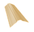 Планка конька фигурного 100x100 0,4 PE с пленкой RAL 1014 слоновая кость (3м) Центр Кровли