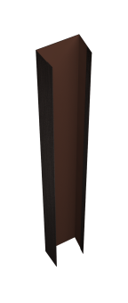 картинка Крепежная планка верхняя Texas 0,45 Print Elite Coffee Wood TwinColor (3м) Центр Кровли