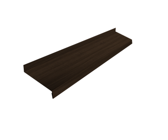 картинка Отлив простой 100 0,45 Print Elite Coffee Wood TwinColor (3м) Центр Кровли
