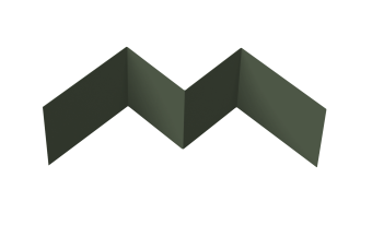 картинка Угол внутренний фибросайдинга 0,5 Satin Matt TX RAL 6020 хромовая зелень (2м) Центр Кровли