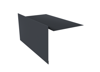 фото Планка ветровая для мягкой кровли 100х20х70 0,5 Velur X RAL 7024 мокрый асфальт (3м) Центр Кровли картинка Планка ветровая для мягкой кровли 100х20х70 0,5 Velur X RAL 7024 мокрый асфальт (3м) Центр Кровли