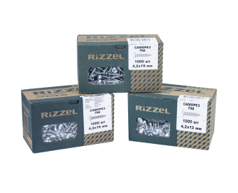 картинка Саморез ПШ Rizzel 4,2х51 (100шт) шлиц PH2, цинк Центр Кровли