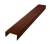 Крышка забора для горизонтального монтажа штакетника 0,45 Print Elite Choco Wood TwinColor (2м) Центр Кровли