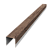 Планка вертикальная обратная для забора жалюзи Palermo 0,45 Print Premium Almond Wood Fresh (3м) Центр Кровли