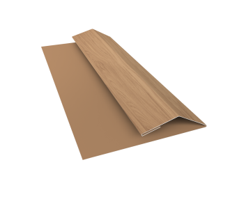 картинка Планка финишная БХ new 0,45 Print Elite Honey Wood TwinColor (3м) Центр Кровли