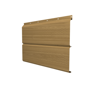 фото Софит ЭкоБрус с перфорацией 0,345 Grand Line 0,45 Print Elite Honey Wood TwinColor Центр Кровли картинка Софит ЭкоБрус с перфорацией 0,345 Grand Line 0,45 Print Elite Honey Wood TwinColor Центр Кровли