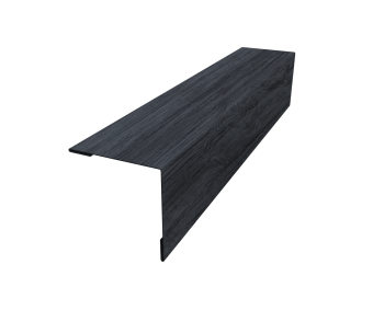 картинка Планка завершающая 50х50 жалюзи Milan 0,45 Print Premium Grey Wood TwinColor (3м) Центр Кровли