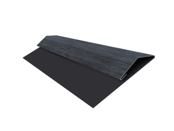 картинка Планка стартово-финишная Экобрус Grand Line 0,45 Print Premium Grey Wood TwinColor (2м) Центр Кровли