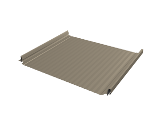 картинка Кликфальц Pro Gofr Grand Line 0,5 Satin с пленкой на замках RAL 1015 светлая слоновая кость Центр Кровли