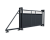 Ворота откатные Estet Plus 2,0х4,5 RAL 7024/1013 Центр Кровли