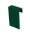 Соединительный профиль фибросайдинга 0,5 Satin с пленкой RAL 6005 зеленый мох (2м) Центр Кровли