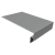 Планка околооконная сложная Кликфальц Pro 0,5 Satin с пленкой RAL 9006 бело-алюминиевый (3м) Центр Кровли