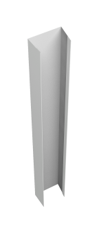 картинка Крепежная планка верхняя Texas 0,45 Drap TX RAL 7047 телегрей 4 (2,5м) Центр Кровли