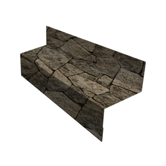 фото Отлив межэтажный 45 0,45 Print Elite King Stone TwinColor (2м) Центр Кровли картинка Отлив межэтажный 45 0,45 Print Elite King Stone TwinColor (2м) Центр Кровли