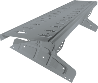 картинка Мостик переходной под фальц 2,5 RAL 7040 Центр Кровли