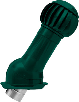 картинка Комплект вентиляционный Gervent Twister для кровли Каскад изолированный 125/160мм зеленый Центр Кровли