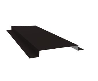 картинка Планка кожуха сегментного 150 0,5 Satin Matt RAL 9005 черный (0,8м) Центр Кровли