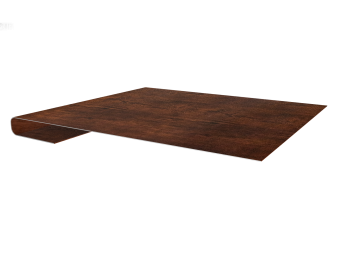 картинка Планка завершающая 0,45 Print-Double Premium Cherry Wood Dark F (3м) Центр Кровли