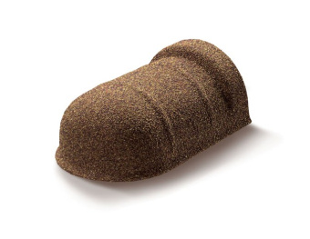 картинка Конек торцевой полукруглый (пластиковый) для композитной черепицы Metrotile пустыня (0,3м) Центр Кровли