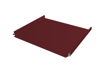 картинка Кликфальц Pro v02 Grand Line 0,5 Satin Matt TX с пленкой на замках RAL 3005 красное вино Центр Кровли