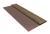 Планка стартовая БХ new 0,45 Print Elite White Wood TwinColor (2м) Центр Кровли
