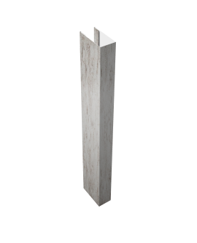 картинка Стойка Texas для калиток и ворот 0,45 Print Elite Snow Wood TwinColor (1,8м) Центр Кровли