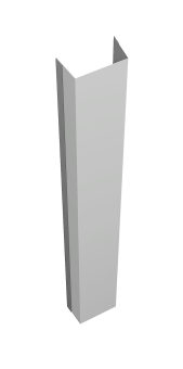 картинка Крепежная планка нижняя Texas 0,45 Drap TX RAL 7047 телегрей 4 (2,5м) Центр Кровли