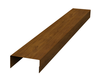 картинка Крышка 45х20 жалюзи Texas 0,45 Print-double Elite Golden Wood (2,5м) Центр Кровли
