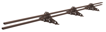 картинка Снегозадержатель для фальцевой кровли Grand Line RAL 8024 3м Центр Кровли