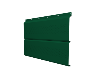 картинка Софит ЭкоБрус с перфорацией 0,345 Grand Line 0,5 Satin RAL 6005 зеленый мох Центр Кровли