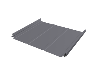 картинка Кликфальц Pro Line Grand Line 0,45 Drap с пленкой на замках RAL 7004 сигнальный серый Центр Кровли