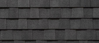 картинка Черепица гибкая CertainTeed Landmark moire black Центр Кровли