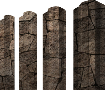 фото Штакетник М-образный B фигурный Grand Line 0,45 Print Elite King Stone TwinColor Центр Кровли картинка Штакетник М-образный B фигурный Grand Line 0,45 Print Elite King Stone TwinColor Центр Кровли