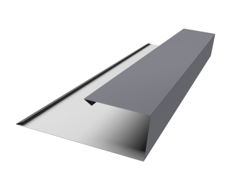 картинка Планка торцевая страховочная Grand Line 0,5 Satin с пленкой RAL 7004 сигнальный серый (3м) Центр Кровли