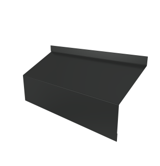 картинка Ламель забора жалюзи Milan/Milan new стартовая/финишная для калиток и ворот 0,5 PurPro Matt 275 RAL 7016 антрацитово-серый Центр Кровли