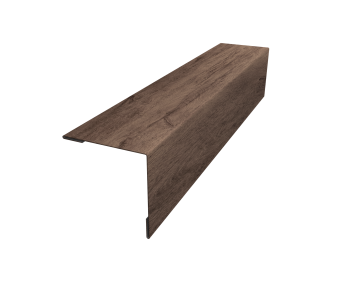 картинка Планка завершающая 50х50 жалюзи Milan 0,45 Print Premium Almond Wood Fresh (2,5м) Центр Кровли