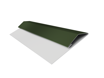картинка Планка стартово-финишная Экобрус Grand Line 0,5 Satin Matt TX RAL 6020 хромовая зелень (3м) Центр Кровли