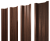 Штакетник П-образный В с прямым резом 0,45 Print Elite Choco Wood TwinColor Центр Кровли
