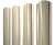 Штакетник Круглый фигурный 0,45 Print Elite Milky Wood TwinColor Центр Кровли