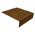 Планка околооконная простая 200х50 0,45 Print Elite Golden Wood TwinColor (2м) Центр Кровли
