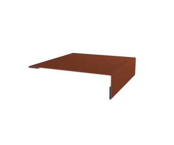 картинка Планка мансардная 0,5 Satin Matt RAL 8004 терракота (2м) Центр Кровли