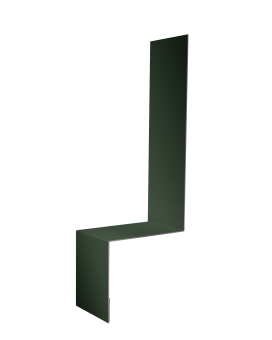 картинка Планка примыкание боковое фальц 0,5 Satin Matt TX RAL 6020 хромовая зелень (2м) Центр Кровли
