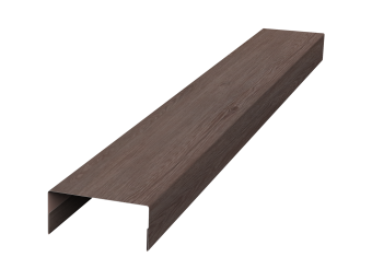 картинка Крышка 30х20 жалюзи Texas 0,45 Print Elite White Wood TwinColor (2м) Центр Кровли