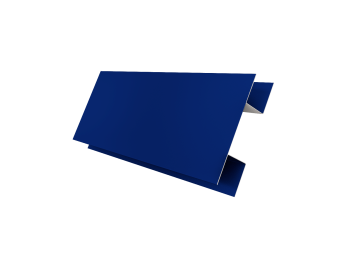 картинка Планка H-образная Экобрус 0,45 PE с пленкой RAL 5002 ультрамариново-синий (3м) Центр Кровли