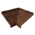 Угол отлива внутренний 150 0,45 Print Premium с пленкой Cherry Wood Dark FTC Центр Кровли