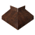 Угол отлива внешний 50 0,45 Print-Double Premium с пленкой Cherry Wood Dark F Центр Кровли